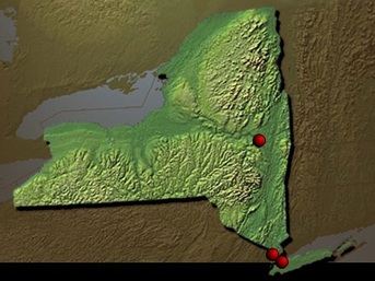 New York State map (1650-1799)
