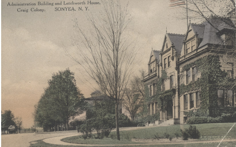 Administration building of the Craig Colony for Epileptics, Sonyea NY.