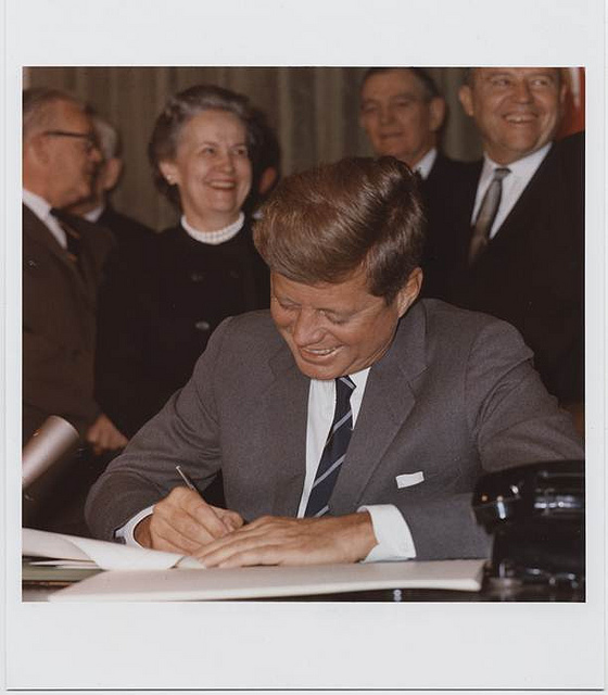 The Mental Retardation Facilities and Community Health Centers Construction Act was signed by President Kennedy