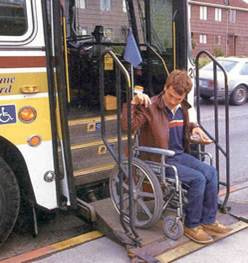 Urban Mass Transportation Act established by U.S. Congress providing adequate and equal access to mass public transportation for elderly and handicapped Americans